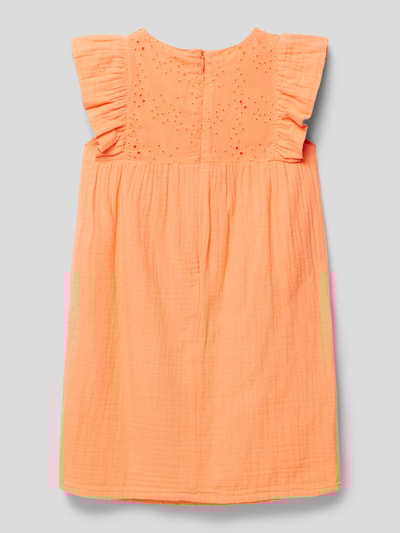 s.Oliver RED LABEL Kleid mit Lochstickereien Orange 3
