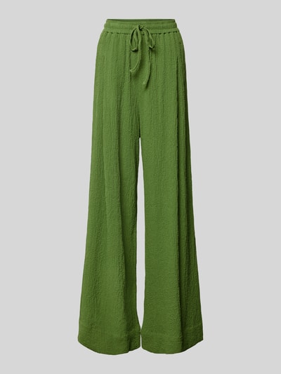 Essentiel Spodnie z wiskozy z szerokimi nogawkami Zielony 2