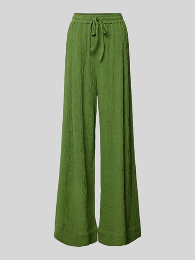 Essentiel Broek van viscose met wijde pijpen Groen - 2