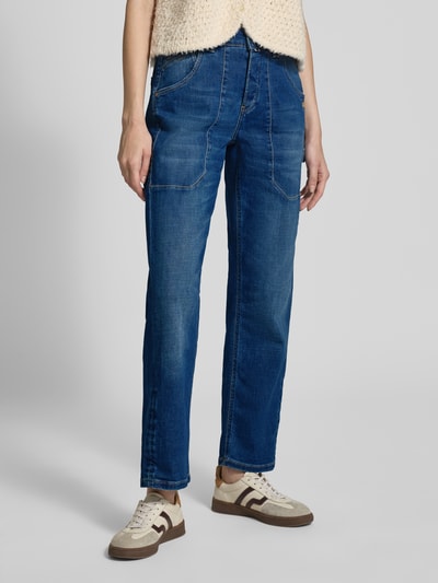Gang Relaxed fit jeans met steekzakken, model 'Thelma Worker' Blauw - 4