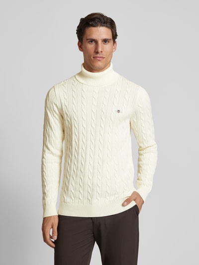 Gant Coltrui met labelstitching Offwhite - 4