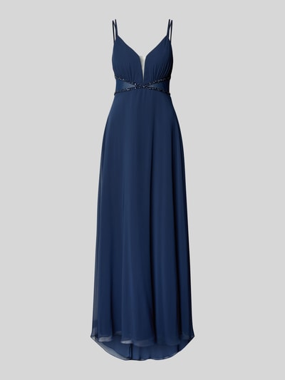 Jake*s Cocktail Abendkleid mit Ziersteinbesatz Marine 2