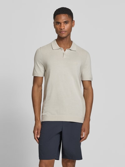 BOSS Green Poloshirt mit Logo Detail Sand 4