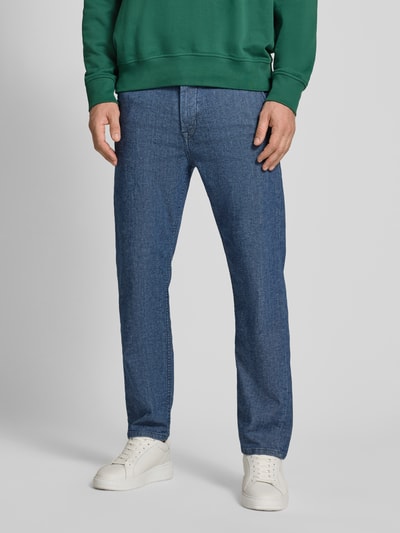 Marc O'Polo Straight Leg Chino aus Baumwoll-Mix Modell 'KALMO' Jeansblau 4