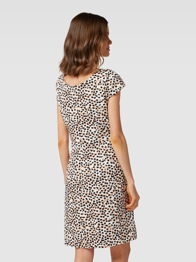 comma Mini-jurk met all-over motief Ecru - 5