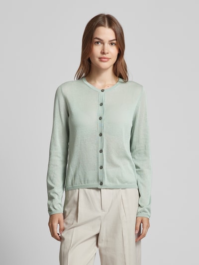 Marc O'Polo Strickjacke mit Knopfleiste Mint 4