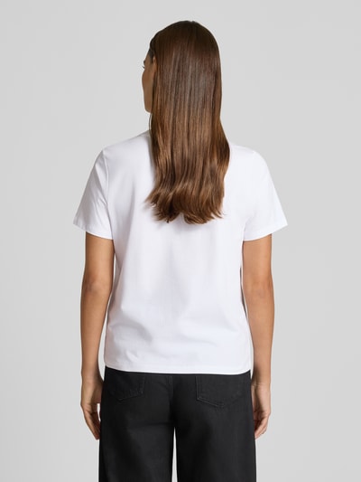 COMMA Regular Fit T-Shirt mit Motiv-Print Offwhite 5