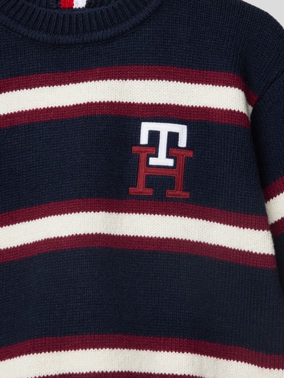 Tommy Hilfiger Kids Strickpullover mit Streifenmuster Marine 2