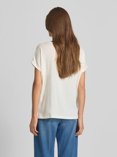 s.Oliver RED LABEL Relaxed Fit T-Shirt mit Stretch-Anteil Offwhite 5