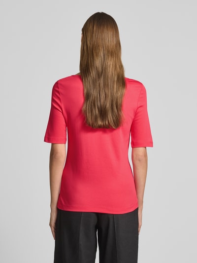 Christian Berg Woman T-shirt z dekoltem w łódkę Fuksjowy 5