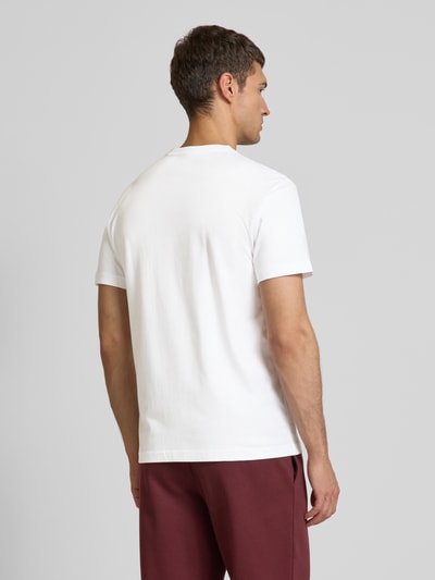 Lacoste T-Shirt mit Label-Stitching Modell 'Basic' Weiss 5