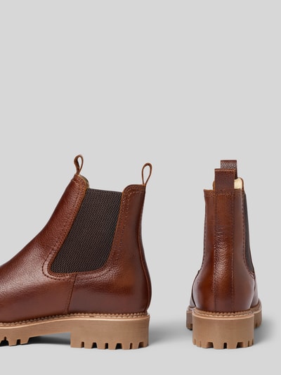Tamaris Chelseas aus echtem Rindsleder Cognac 2