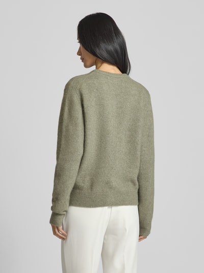 Samsøe Samsøe Cardigan mit Rundhalsausschnitt Modell 'NOR' Oliv 5