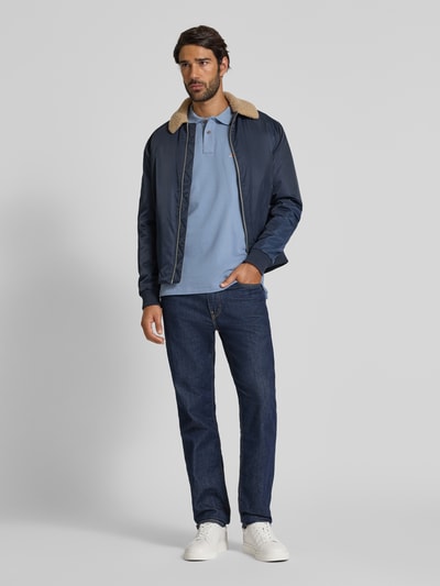 PAUL SMITH Poloshirt mit Label-Stitching Blau 1