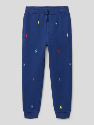 Polo Ralph Lauren Kids Sweatpants met logostitching, model 'ATHLETIC' Marineblauw - 1