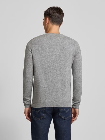 Fynch-Hatton Regular Fit Pullover mit Kaschmir-Anteil Modell 'Merino' Hellgrau 5