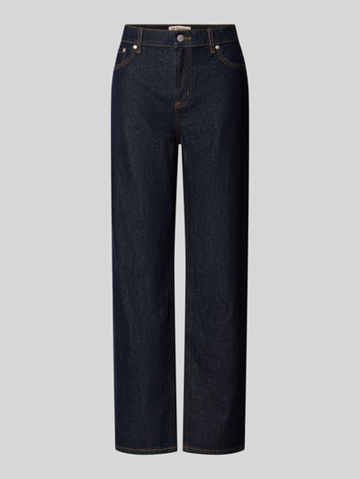 Barbour straight fit jeans met donkere rinse-wassing Marineblauw - 1