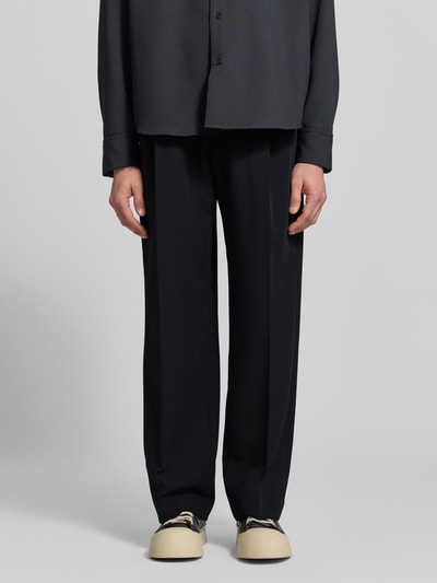 SEIDENSTICKER STUDIO Regular Fit pantalon met bandplooien Zwart - 4