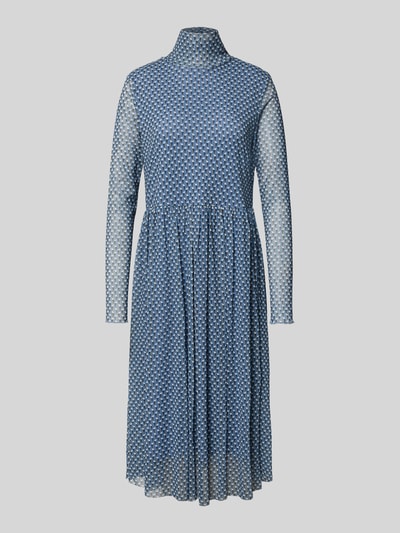 Smith and Soul Sukienka midi z siateczki ze stójką Niebieski 2