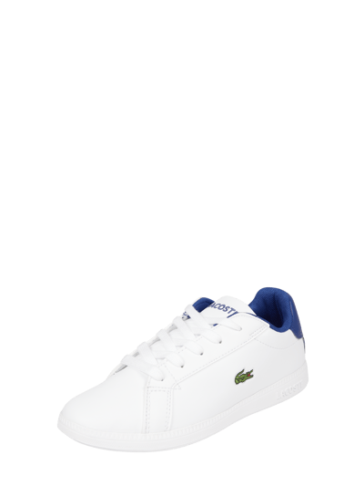 Lacoste Sneaker in Leder-Optik Modell 'Graduate' Weiss 1