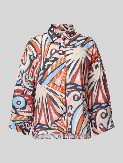 Christian Berg Woman Relaxed Fit Hemdbluse mit 3/4-Arm Dunkelrot 2