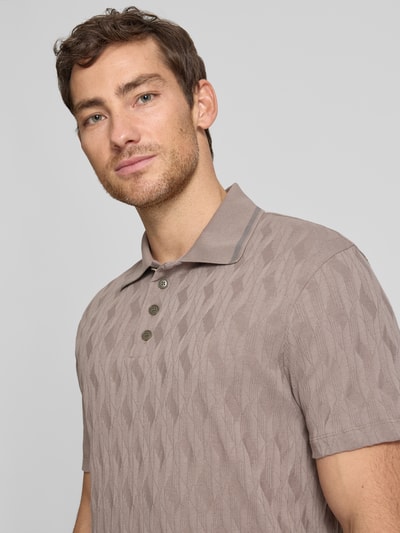 HUGO Regular Fit Poloshirt aus reiner Baumwolle Modell 'DUNIK' Hellbraun 3