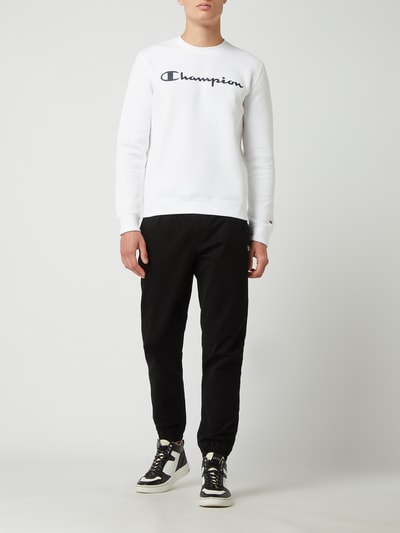 CHAMPION Comfort Fit Sweatshirt mit Logo  Weiss 1