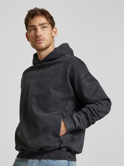 ELIAS RUMELIS Hoodie mit Label-Stitching Modell 'Amiran' Anthrazit 3