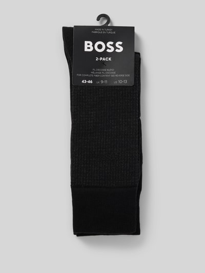 BOSS Sokken met labeldetail in een set van 2 paar Zwart - 3