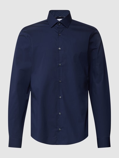 CK Calvin Klein Slim fit zakelijk overhemd met kentkraag Marineblauw - 2