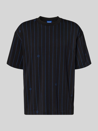 HUGO Blue Regular fit T-shirt van puur katoen Model 'NORAYATI' Zwart - 2