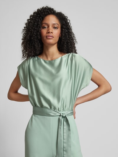 Swing Jumpsuit met strikceintuur Lichtgroen - 3