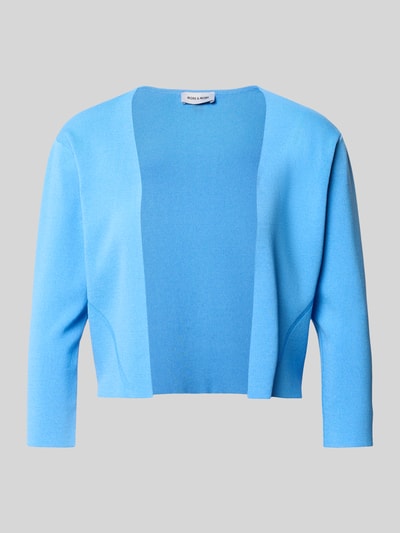 Produktfoto, Strickjacke aus Viskose-Mix mit 3/4-Arm von More & More in Hellblau, Regular-Fit, offene Passform, glatte Textur.