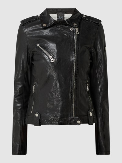 Gipsy Lederjacke im Biker-Look Modell 'Famos' Black 2