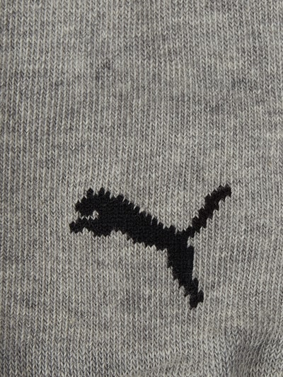 Puma Krótkie skarpety z detalami z logo w zestawie 3 szt. Średnioszary 3