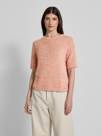 Marc O'Polo Loose Fit Strickpullover mit kurzem Arm Altrosa 4
