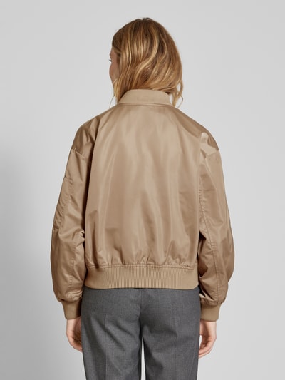 Marc O'Polo Blouson met opstaande kraag Taupe - 5