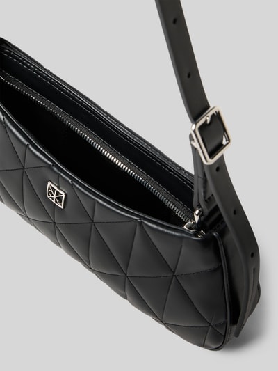 CK Calvin Klein Schoudertas met logodetail, model 'Quilted' Zwart - 5
