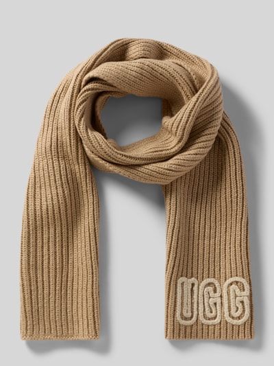 UGG Sjaal met labeldetail Steengrijs - 1