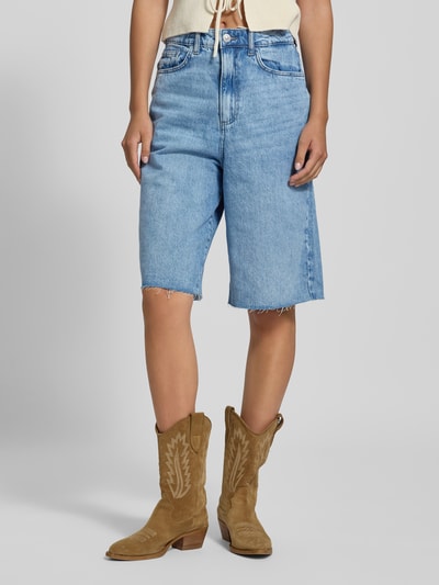 Pieces Relaxed fit korte jeans van puur katoen, model 'TASHA' Lichtblauw - 4