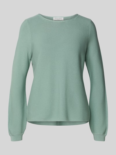 Christian Berg Woman Strickpullover mit gerippten Abschlüssen Helltuerkis 2