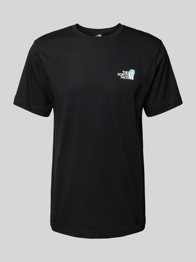 The North Face T-Shirt mit Label-Print Black 2