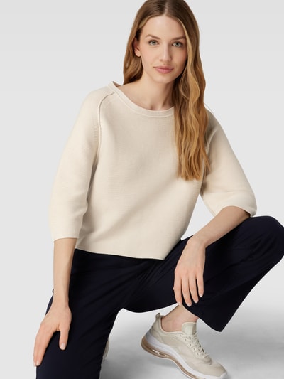 Tom Tailor Gebreide pullover met structuurmotief Beige - 3