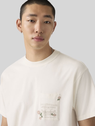 Levi's® Regular Fit T-Shirt aus reiner Baumwolle Offwhite 3