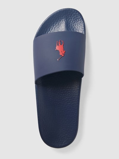 Polo Ralph Lauren Slides mit Logo-Applikation Marine 4