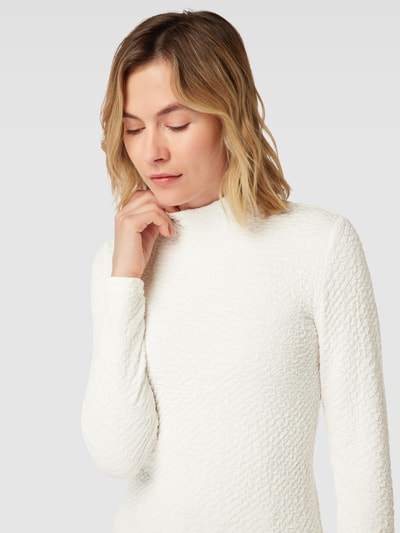 Selected Femme Longsleeve in Crinkle-Optik Modell 'GINNY' Offwhite 3