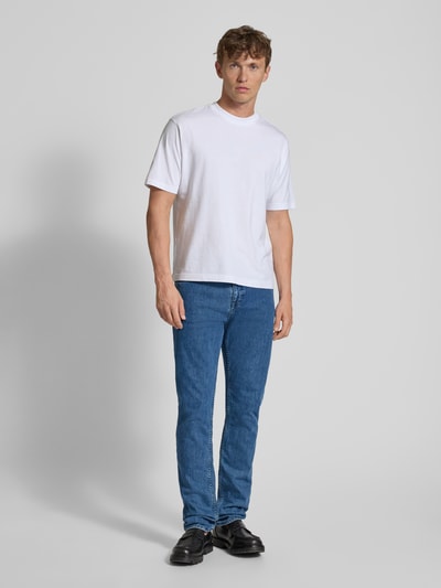 BOSS Orange Slim fit jeans van katoenmix Jeansblauw - 1