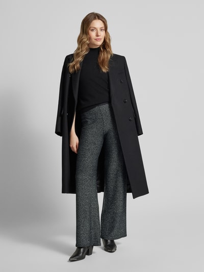 HUGO Flared cut broek met elastische band, model 'Savesti' Zwart - 1