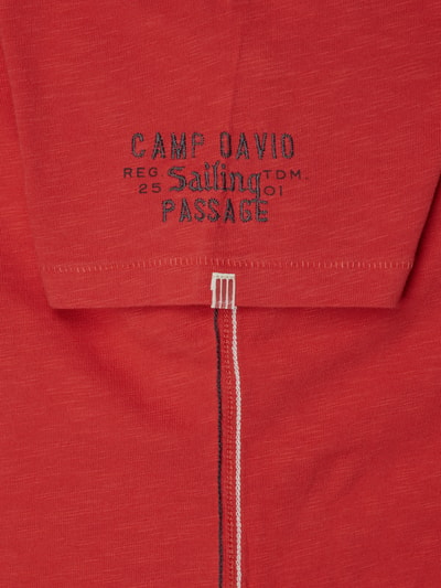 Camp David T-Shirt mit Logo-Details Rot 2