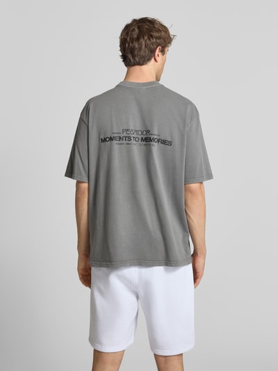 PEGADOR Oversized T-Shirt aus Baumwolle Modell 'Hattem' Anthrazit 5